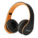 Andoer Bluetooth Headphones Orange
